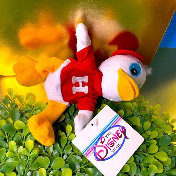 DISNEY EXCLUSIVE VTG 90s DONALD DUCK’S HUWEY LOUIE & DEWEY BEAN BAG PLUSH 7” - Picture 8 of 12